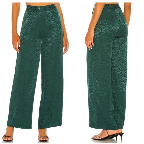 L*Space Green Wide-Leg Trousers - Picture 7 of 13